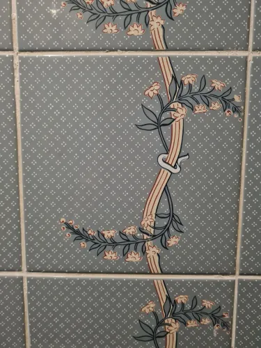 azulejo valentino incepa anos 80 azul linha china vintage relíquia