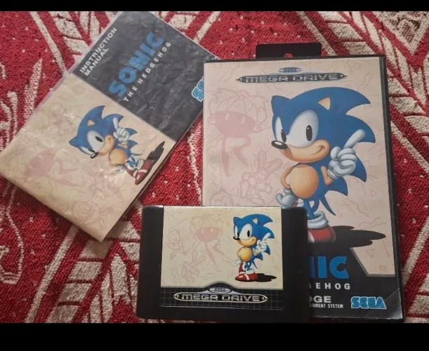 Sonic 1 Europeu Original Mega Drive Sega