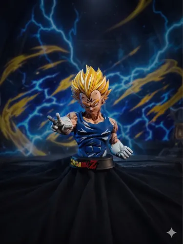 Boneco Figure Vegeta - Dragon Ball - Impressão 3D - Anime - Estatueta Colecionável