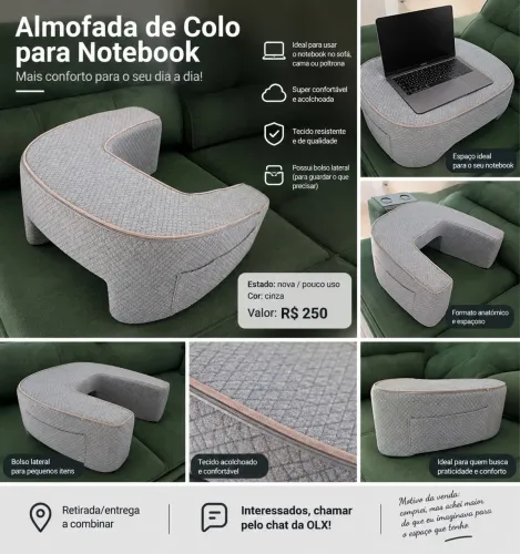 Almofada de colo para Notebook
