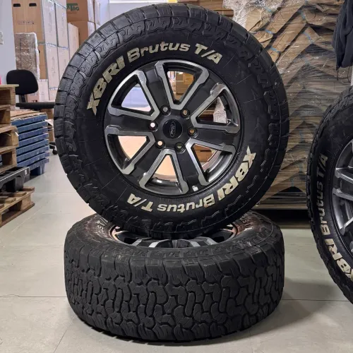 Jogo De Rodas Originais Ford Ranger XLT Aro 17 + Pneus Xbri Brutus T/A