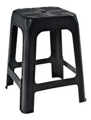 Banco de plástico banqueta de plástico banco preto