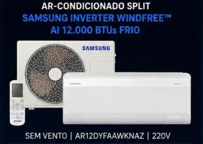 Ar condicionado Samsung 12 mil btus - Novo/Lacrado