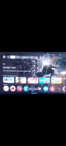 Tv samrt TCL QLED 75 POLEGADAS COM COMANDO de voz nova zera com nota fiscal e garantia