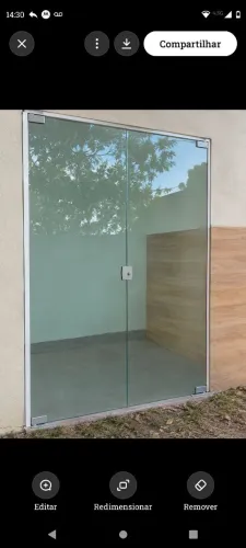 Porta de vidro temperado - blindex