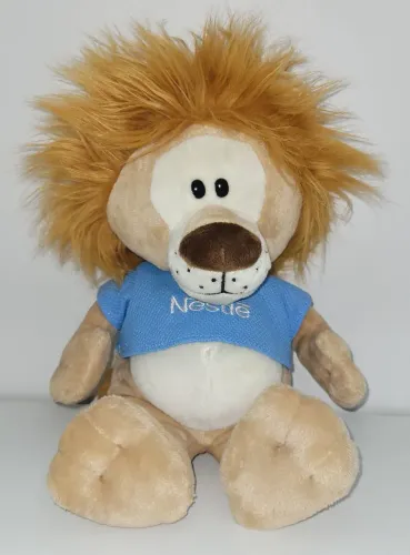 Boneco em Pelucia Promocional Filhotes Nestle Leão Galera Animal 2010
