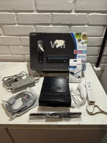 Nintendo wii, completo com caixa e hd externo com diversos jogos