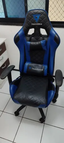 Cadeira Gamer ThunderX3 Profissional TGC12 Preta/Azul