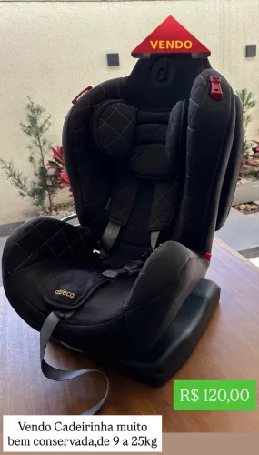 Vendo Cadeirinha de 9 a 25 kg