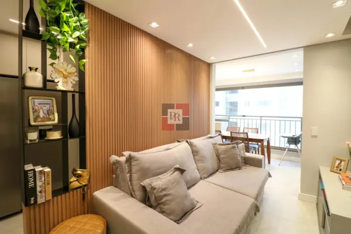 Apartamento de 60 m² com suíte e varanda gourmet no Living Unique