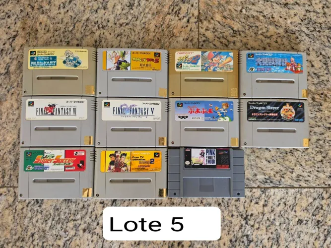 Jogos super famicom lote 5