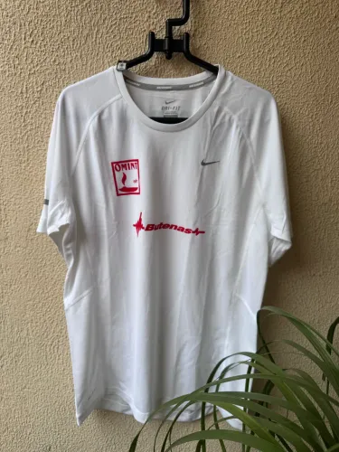 Camisa Nike Dri-Fit Nike Running Corrida Proteção Uv Corrida Fitness Esportes