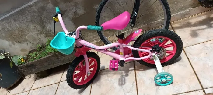 Bicicleta Btwin - Decathlon aro 13" - Rosa