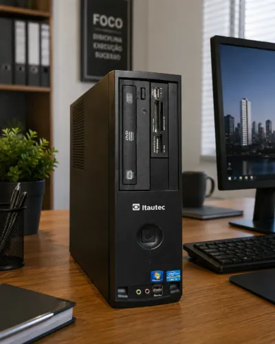 CPU i3 8GB 3.40Ghz | SSD 120GB | Placa de Vídeo | Windows 11 | 3x de R$163