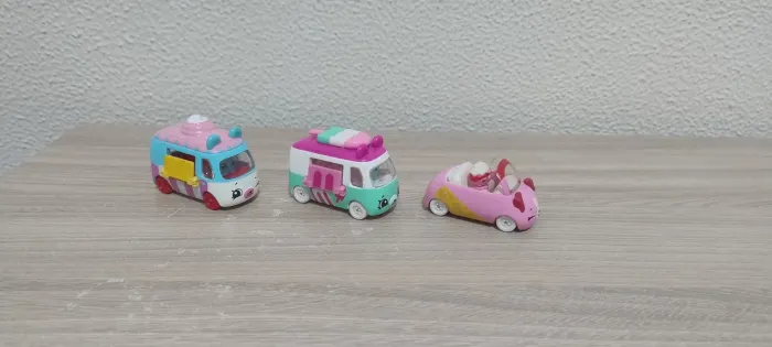 Lote 3 Cutie Cars Shopkins 