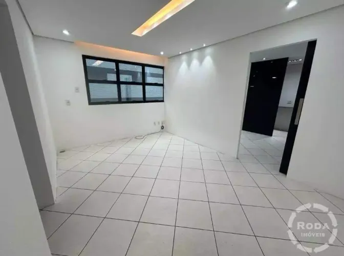 Sala comercial 35 m² em centro comercial para alugar na Aparecida - Santos-S.P.