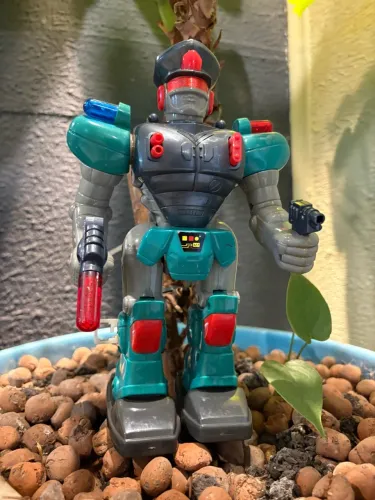 Robô Policial Japonês Hap-P-Kid 1994 Antigo - Estética Linda