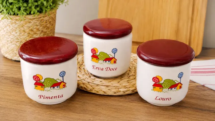 Potes para condimentos 