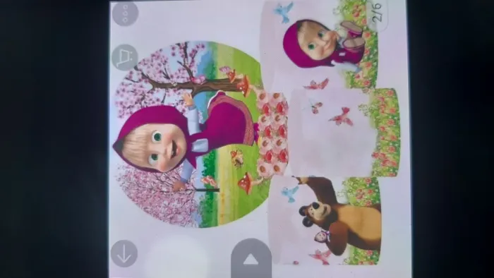 Kit painel redondo + capa masha e urso