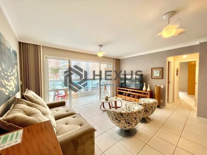 Apartamento com varanda vista mar e lazer na beira mar da Praia das Asturias, Guaruja