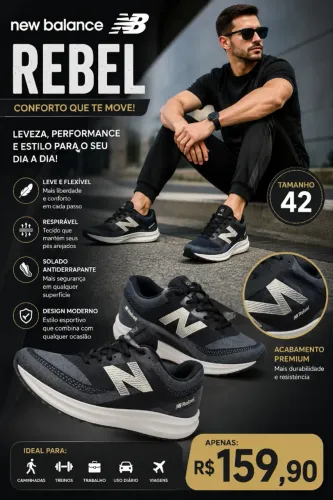 Tenis New Balance Rebel tam 42