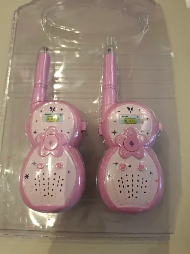 Walkie Talkie de brinquedo, funcionamento à bateria 9V