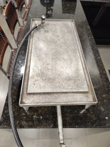 Chapa alumínio fundido a gás