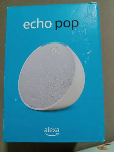 Smart Speaker Amazon Echo Pop com Alexa - Branco (Na Caixa)