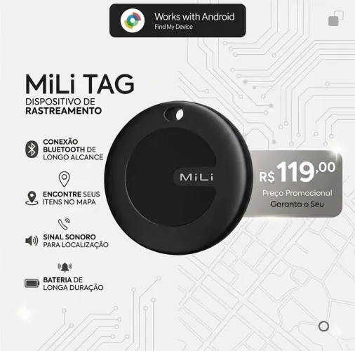 Mili Tag Melhor Tag Rastreador Android