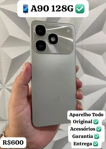 A90 128gb! Aparelho todo original, acessórios, garantia e entregar!