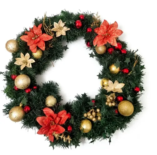 Guirlanda grande de natal 60cm por 60cm