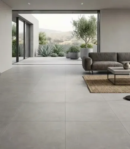 Piso Porcelanato Portobello retificado 80x80 Nébula Grey