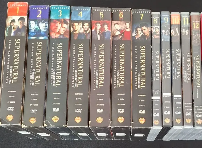 Supernatural coleção de DVD's 1ª a 12ª temporada
