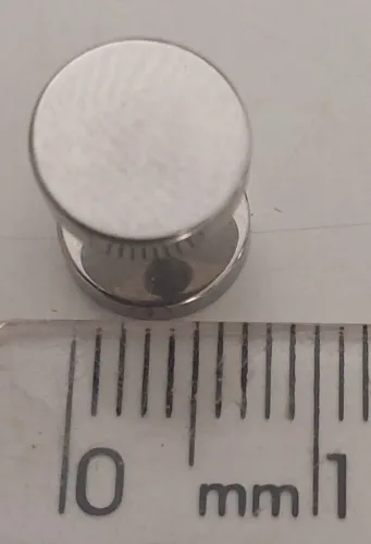 Brinco imitação alargador (par)7mm