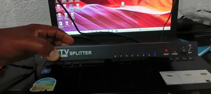 Splint HDMI 8 portas fullHD novo