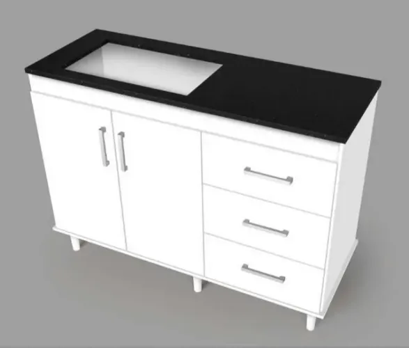 Balcão Atlântico 120 P/ Cooktop 5 Bocas Entregamos DF e Entorno