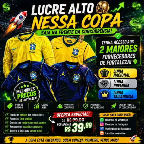 Lista de Fornecedores Camisas do Brasil 
