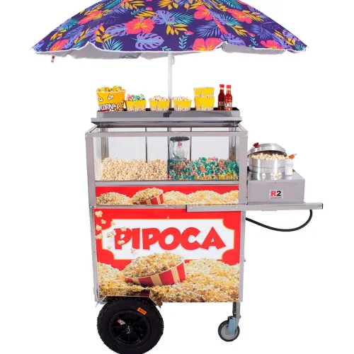Carrinho de Pipoca Pronto para Trabalhar