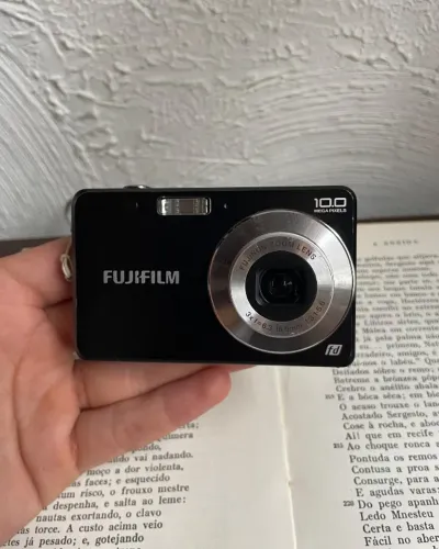 cybershot fujifilm finepix j25 cinza completa e pronta pra uso!