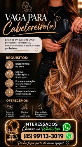 Vaga cabeleireiro