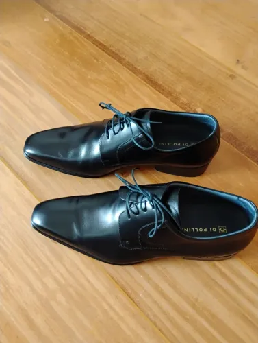 Sapato Di Pollini novo tamanho 40 Preto em Couro