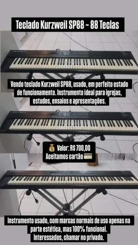 Teclado Kurzweil SP88 -88 Teclas