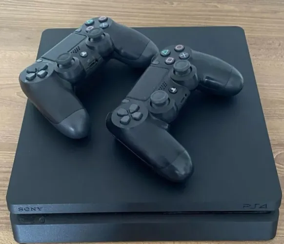 PS4 slin 1tb 2-controles+ jogos