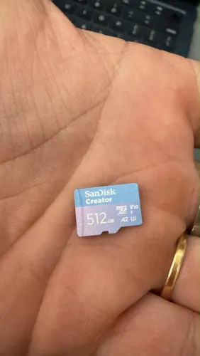 Microsd 512gb sandisk creator original novo