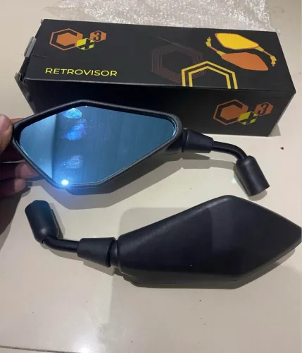 Retrovisor premium Z400 lente azul