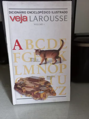 Livro Dicionário Enciclopédico Ilustrado / Veja Larousse volume 1