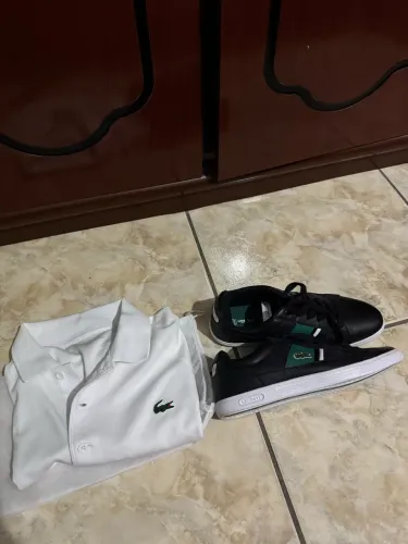 blusa e tênis da lacoste originais, tênis 38, blusa M