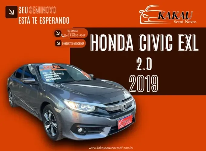 Honda Civic Sedan EXL 2.0 Flex 16V Aut.4p 2019