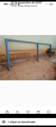 Vende-se dois corrimão de ferro por $300reais pagamento á vista no dinheiro ou pix 