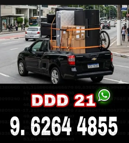 Frete, mudanças e carretos em geral para cidades, bairros e povoados